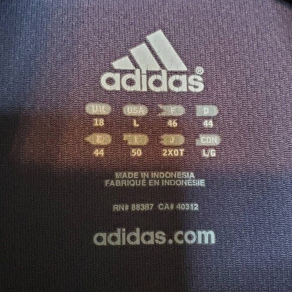 Adidas Blue Pink ¾ Zip Pullover Large - Picture 2 of 9